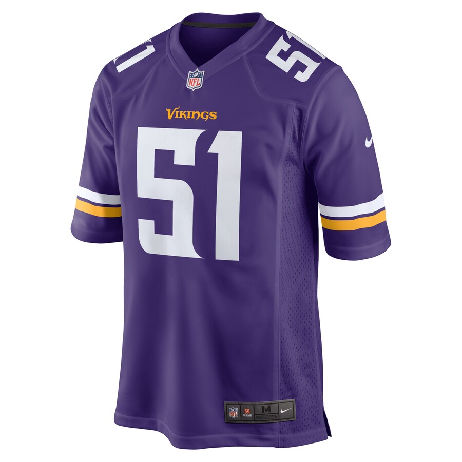 Benton Whitley Minnesota Vikings Home Game Player Jersey - Purple