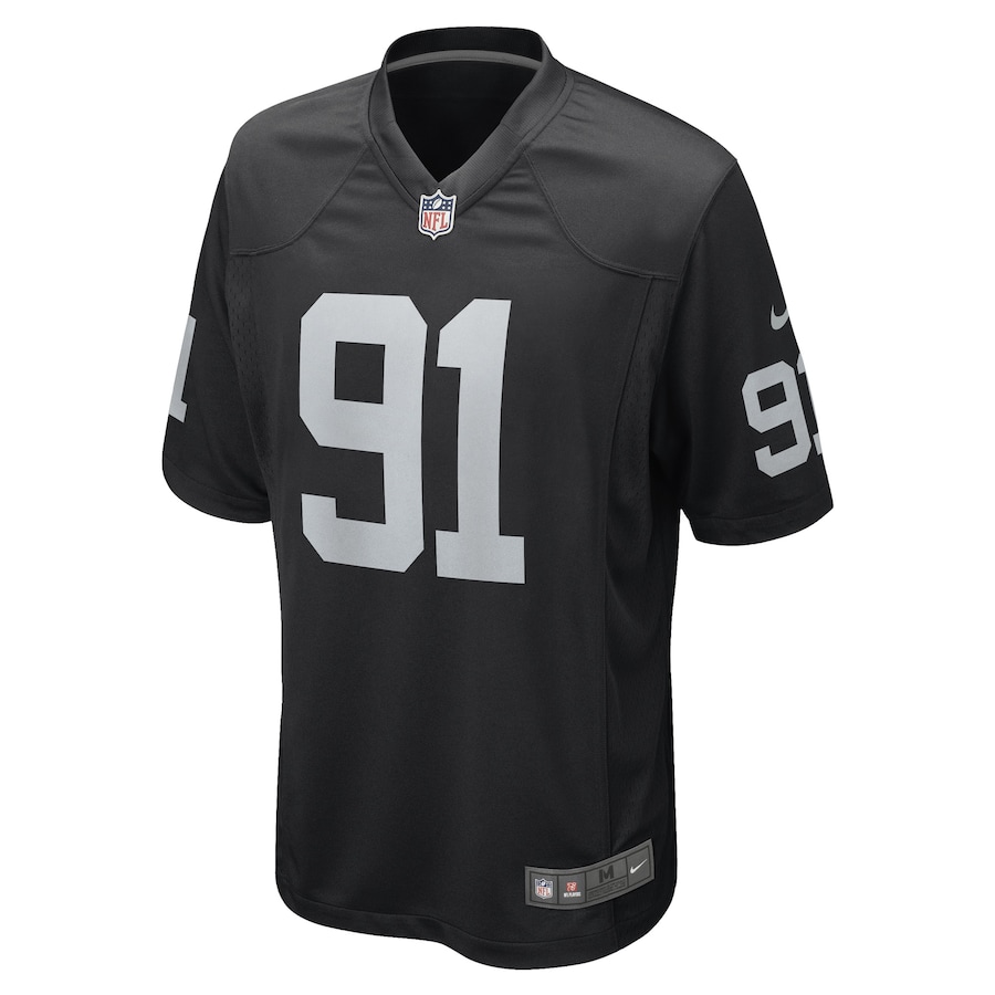 Bilal Nichols Las Vegas Raiders Game Player Jersey - Black