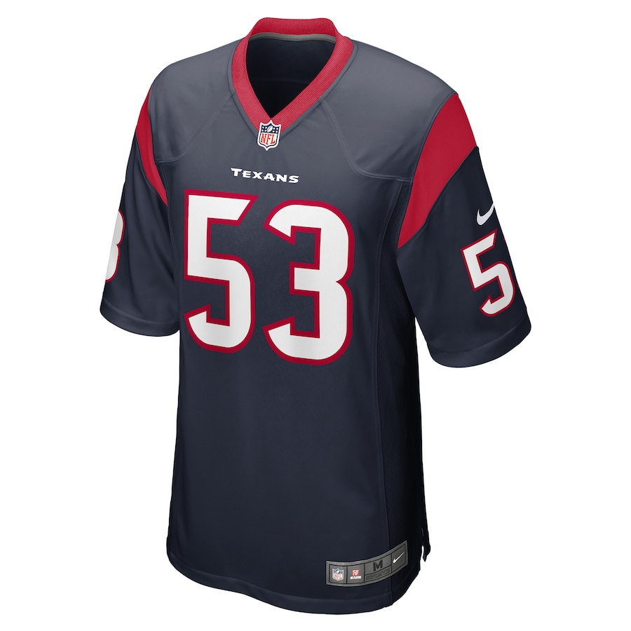 Blake Cashman Houston Texans Game Player Jersey - Navy