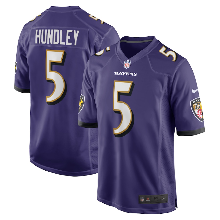 Brett Hundley Baltimore Ravens Nike Home Game Player Jersey - Purple