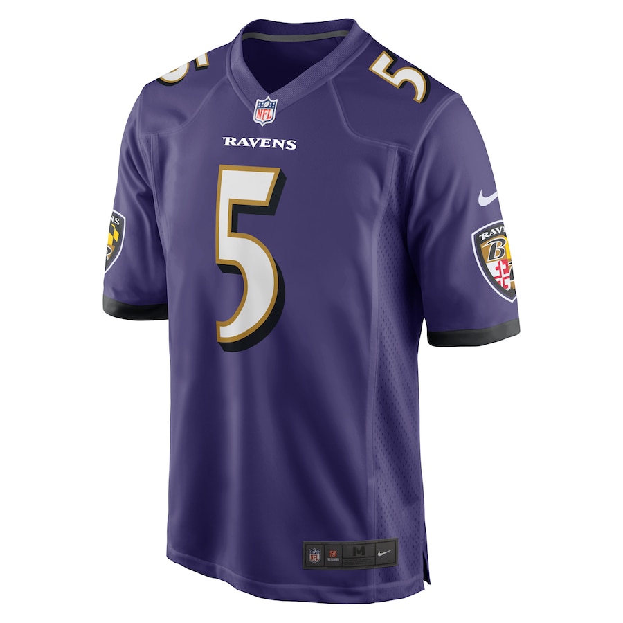 Brett Hundley Baltimore Ravens Home Game Player Jersey - Purple