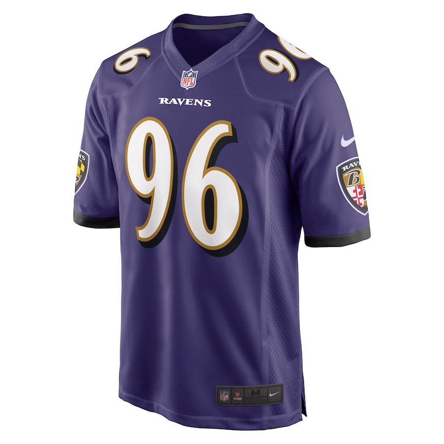 Broderick Washington Baltimore Ravens Game Player Jersey - Purple