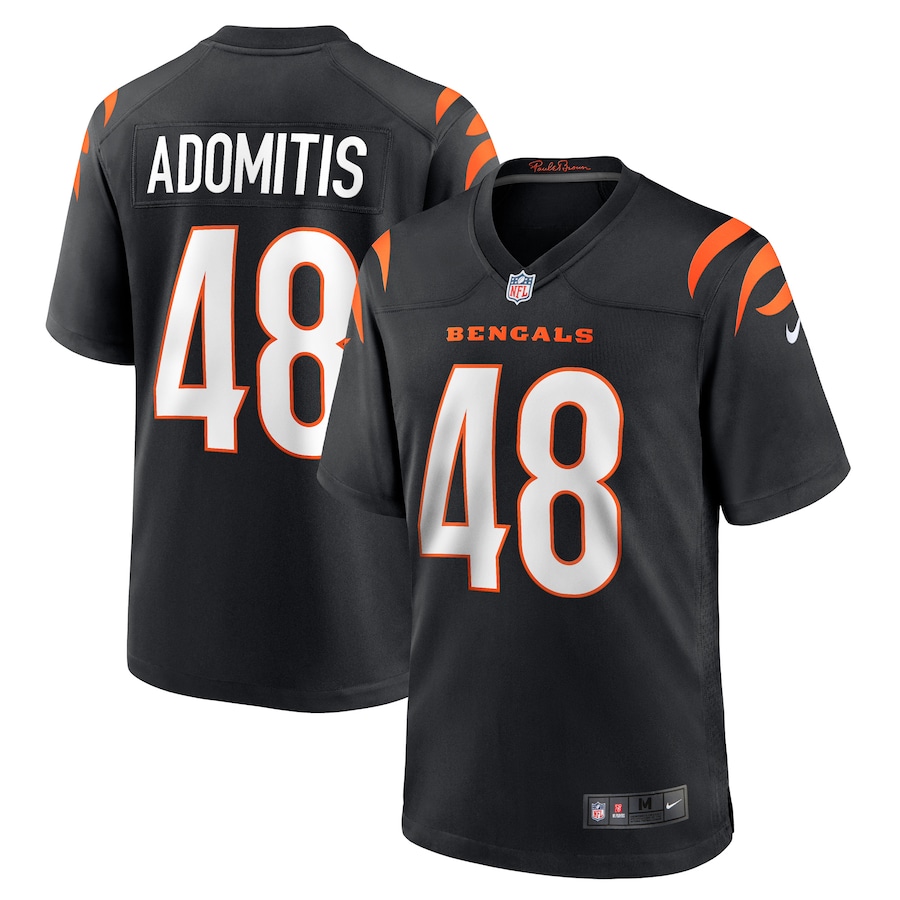 Cal Adomitis Cincinnati Bengals Nike Game Player Jersey - Black