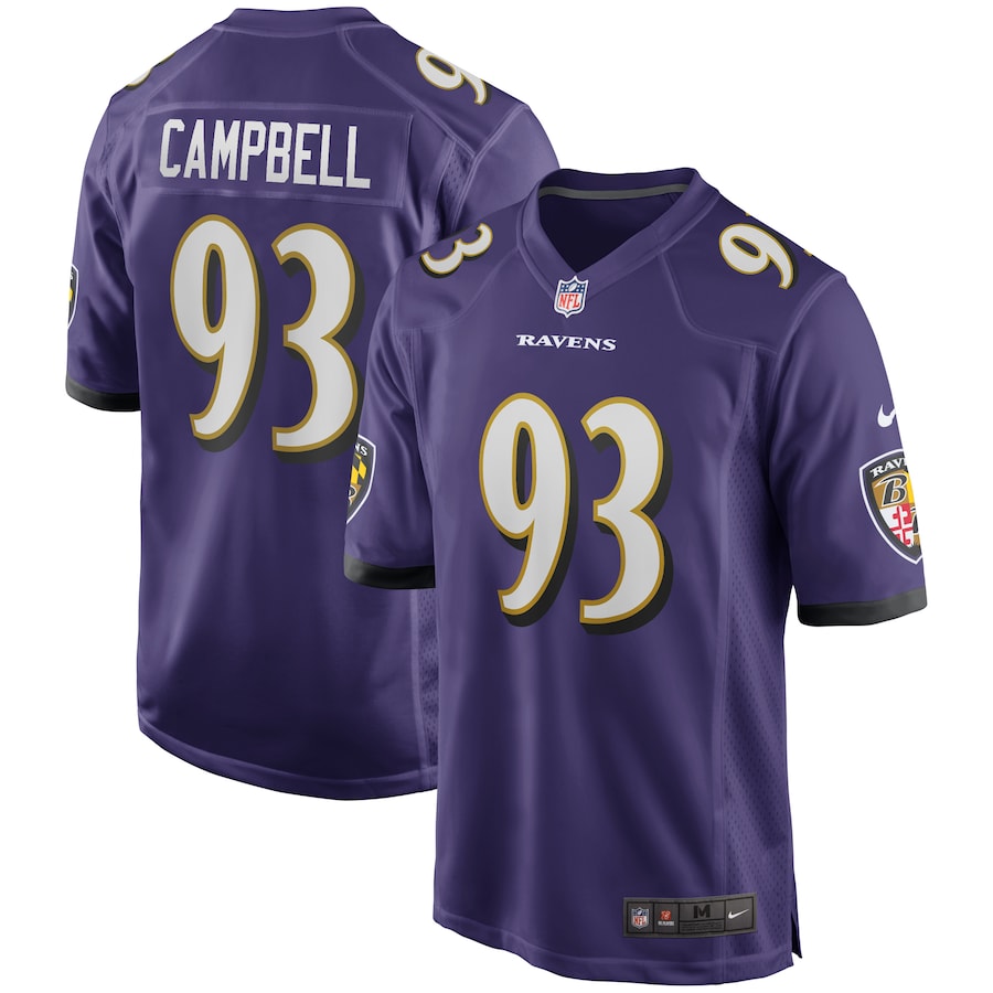 Calais Campbell Baltimore Ravens Nike Game Player Jersey - Purple