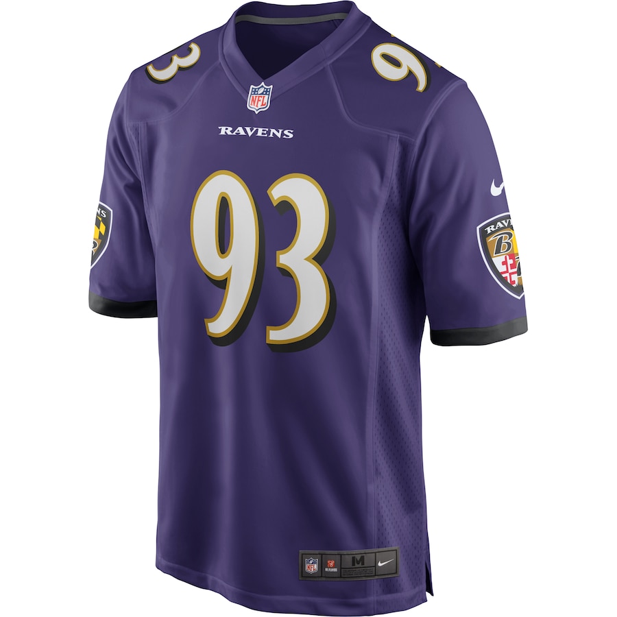 Calais Campbell Baltimore Ravens Game Player Jersey - Purple