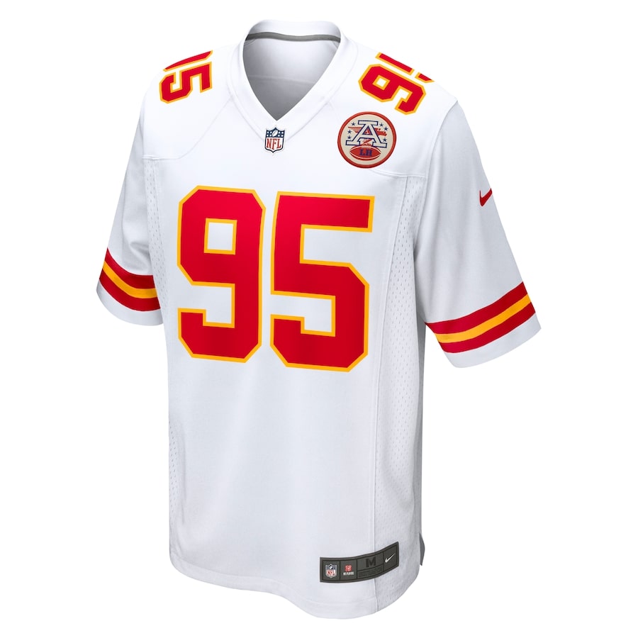 Chris Jones Kansas City Chiefs  Game Jersey - White