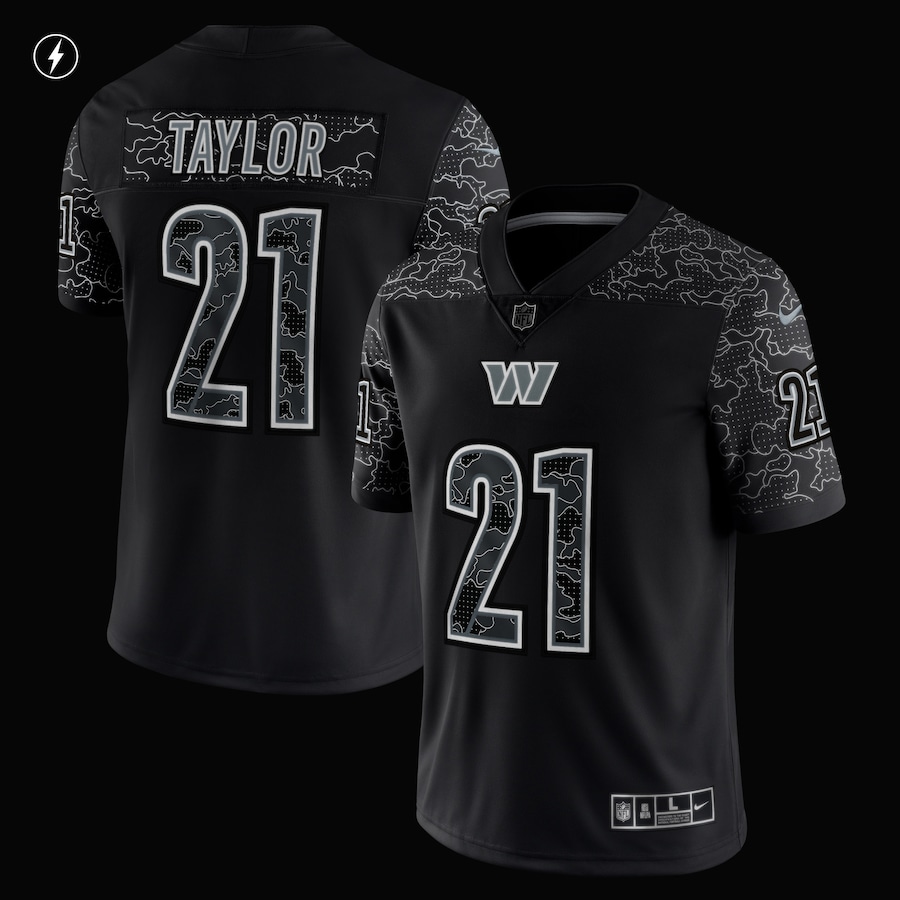 Sean Taylor Washington Commanders Retired Player RFLCTV Limited Jersey - Black