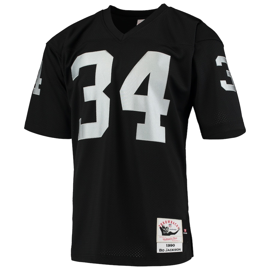 Bo Jackson Las Vegas Raiders 1990 Authentic Throwback Retired Player Jersey - Black