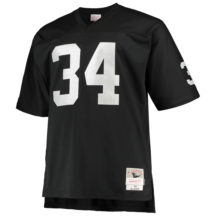 Bo Jackson Las Vegas Raiders Big & Tall 1988 Retired Player Replica Jersey - Black