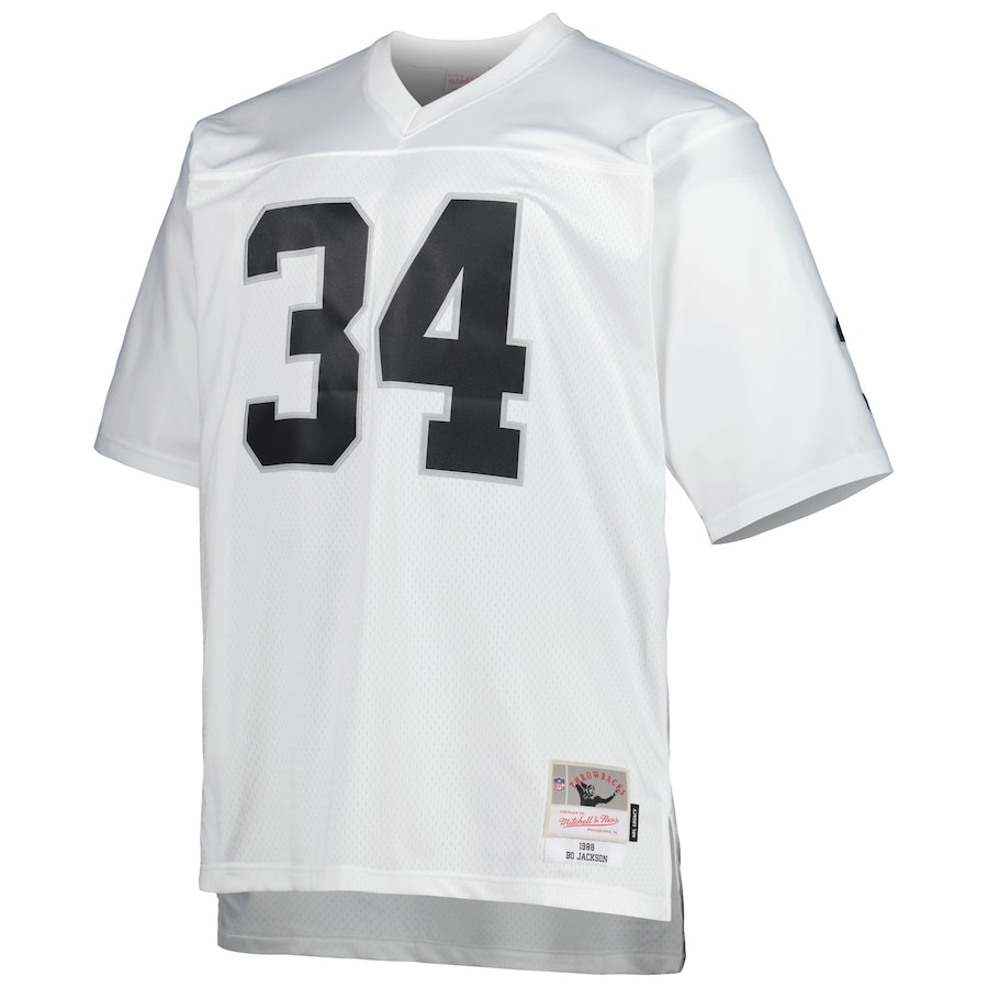 Bo Jackson Las Vegas Raiders Big & Tall 1988 Retired Player Replica Jersey - White