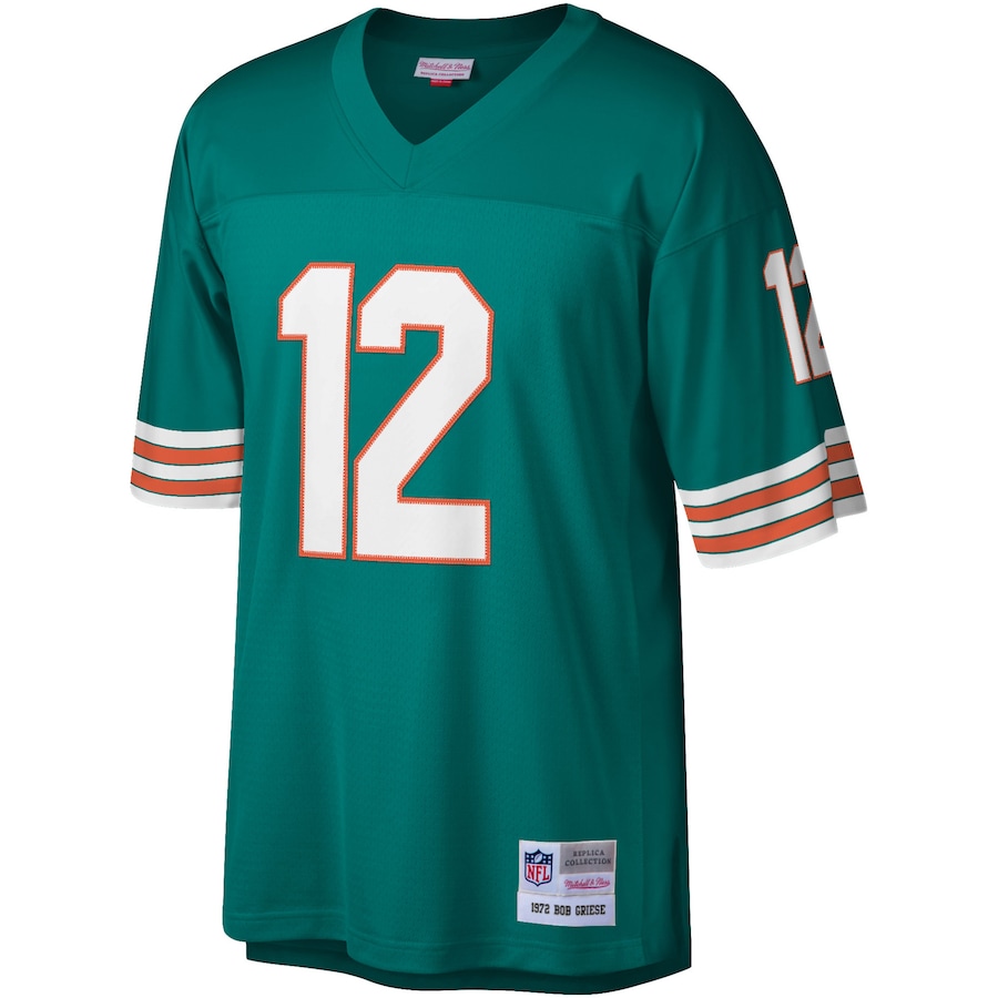 Bob Griese Miami Dolphins 1972 Legacy Replica Jersey - Aqua