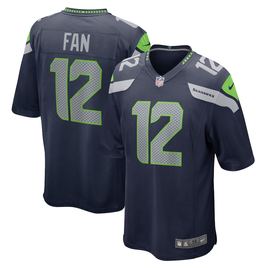 12th Fan Seattle Seahawks Nike Game Team Jersey - College Navy