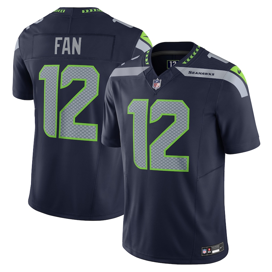 12th Fan Seattle Seahawks Nike Vapor F.U.S.E. Limited Jersey - College Navy