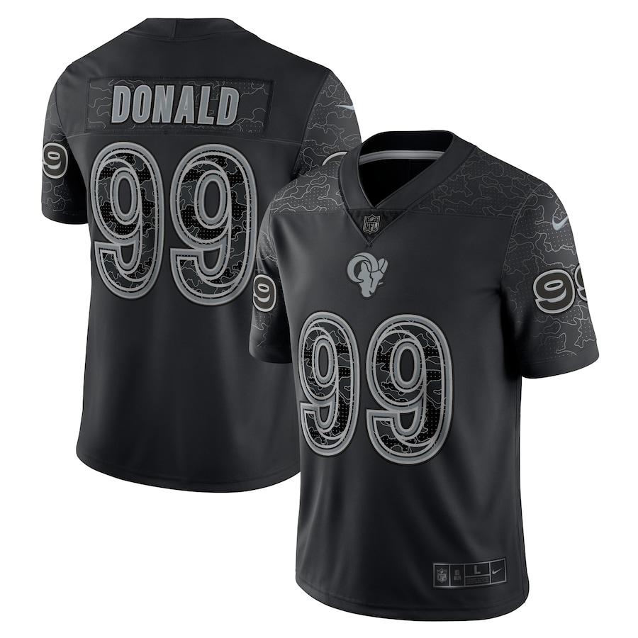 Aaron Donald Los Angeles Rams Nike RFLCTV Limited Jersey - Black