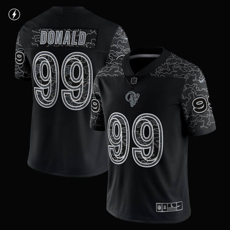 Aaron Donald Los Angeles Rams RFLCTV Limited Jersey - Black