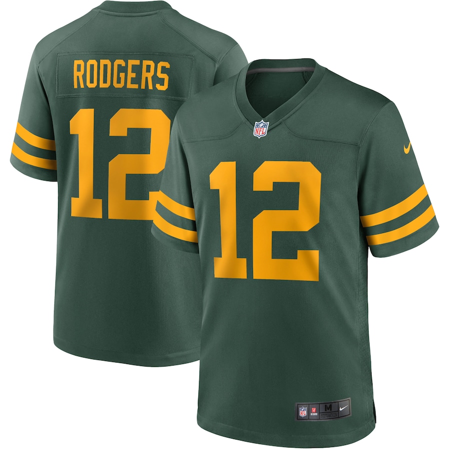 Aaron Rodgers Green Bay Packers Nike Alternate Game Player Jersey - Green