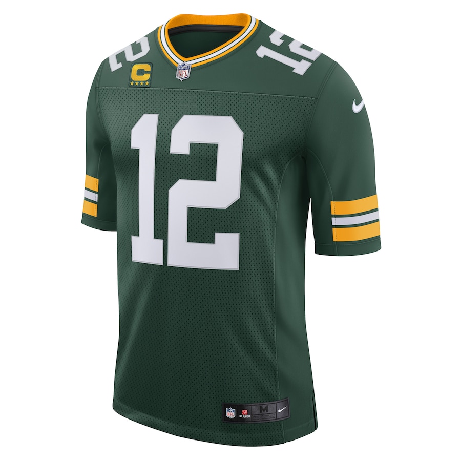 Aaron Rodgers Green Bay Packers Captain Vapor Limited Jersey - Green