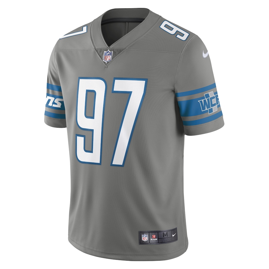 Aidan Hutchinson Detroit Lions Alternate Team Vapor Limited Jersey - Steel