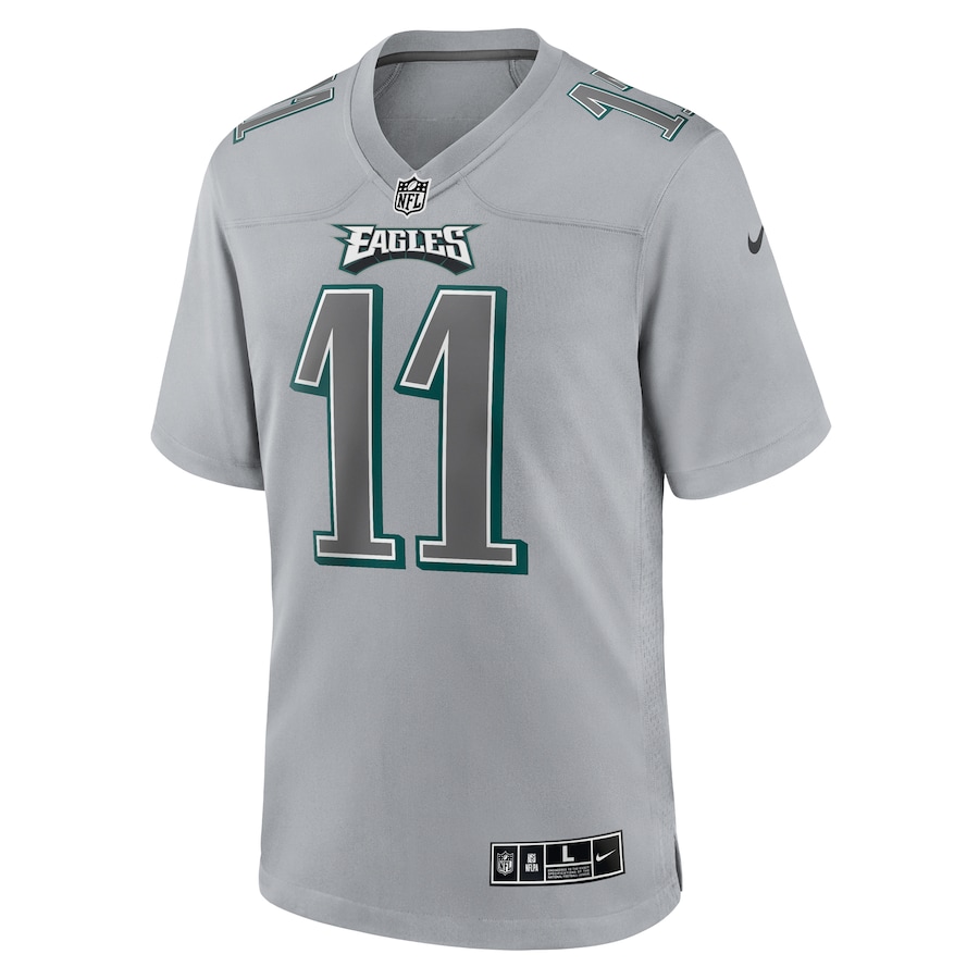 A.J. Brown Philadelphia Eagles Atmosphere Fashion Game Jersey - Gray