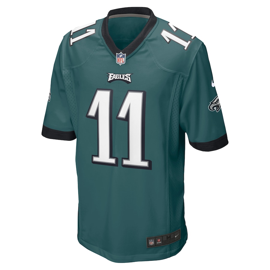 A.J. Brown Philadelphia Eagles Player Game Jersey - Midnight Green