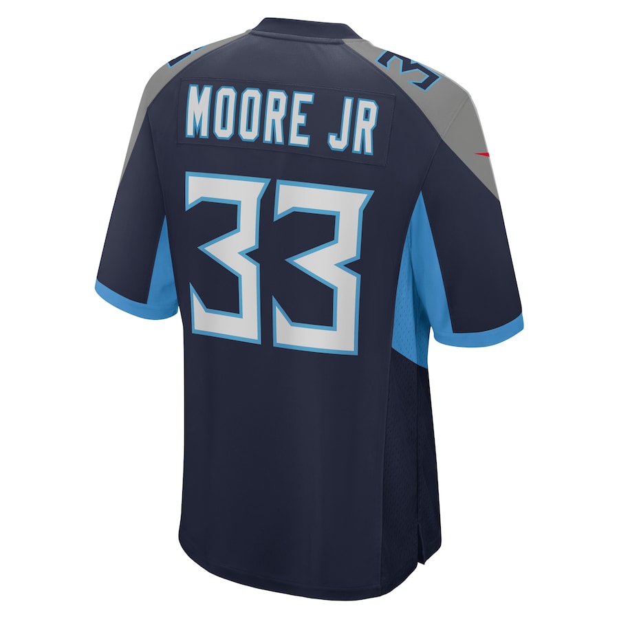 A.J. Moore Jr. Tennessee Titans Player Game Jersey - Navy