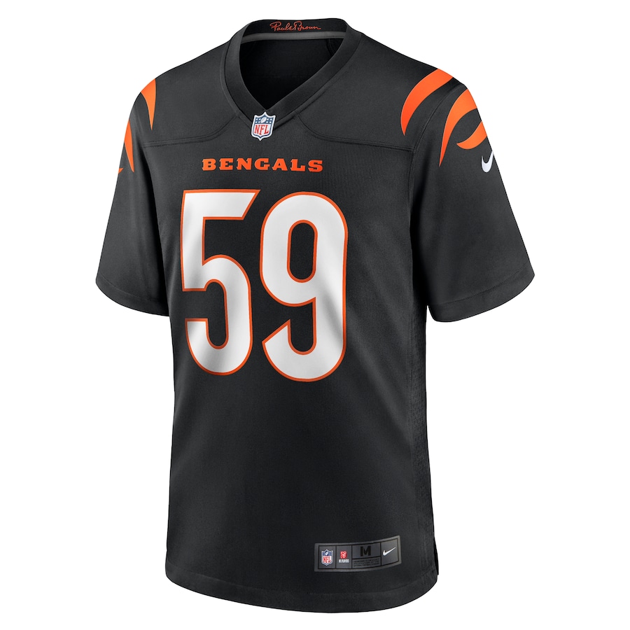 Akeem Davis Gaither Cincinnati Bengals Game Player Jersey - Black