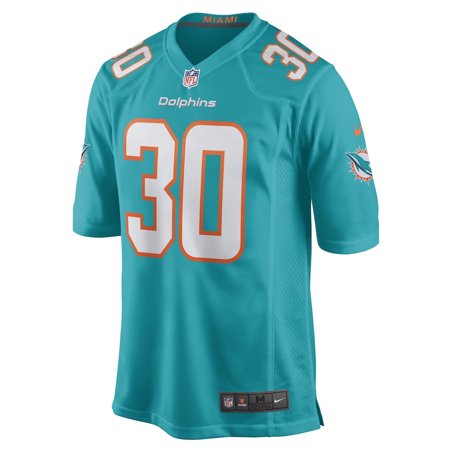 Alec Ingold Miami Dolphins Game Player Jersey - Aqua