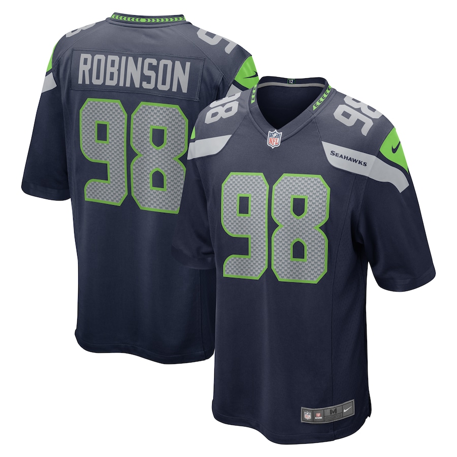 Alton Robinson Seattle Seahawks Nike Game Jersey - College Navy