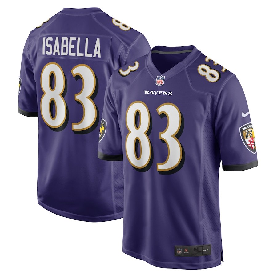 Andy Isabella Baltimore Ravens Nike Home Game Player Jersey - Purple