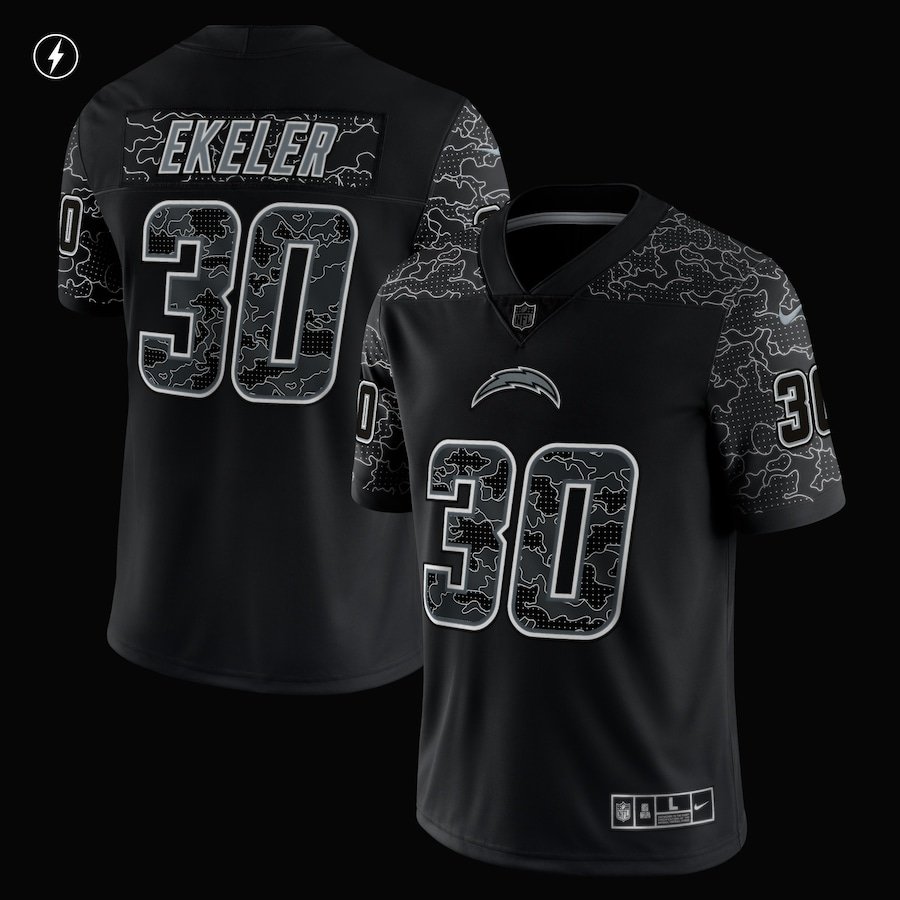 Austin Ekeler Los Angeles Chargers RFLCTV Limited Jersey - Black