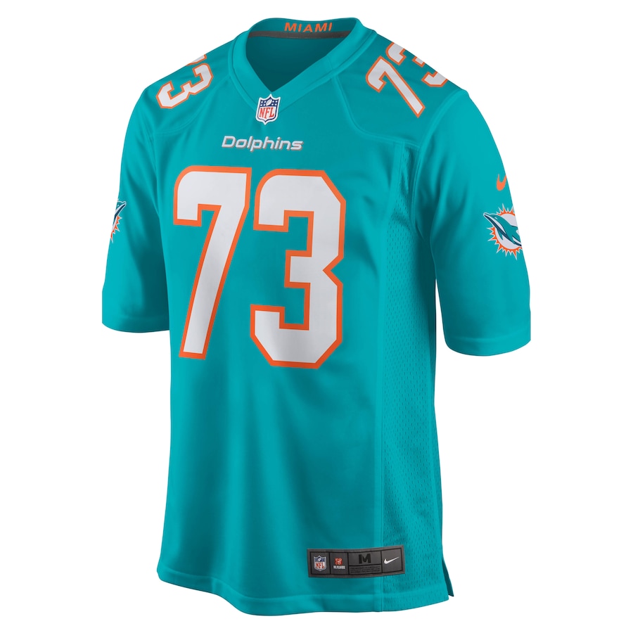 Austin Jackson Miami Dolphins Game Jersey - Aqua