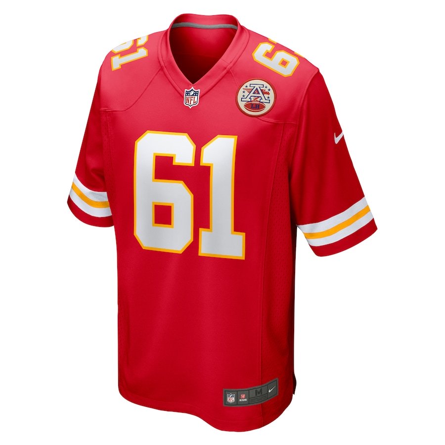 Austin Reiter Kansas City Chiefs Game Player Jersey - Red