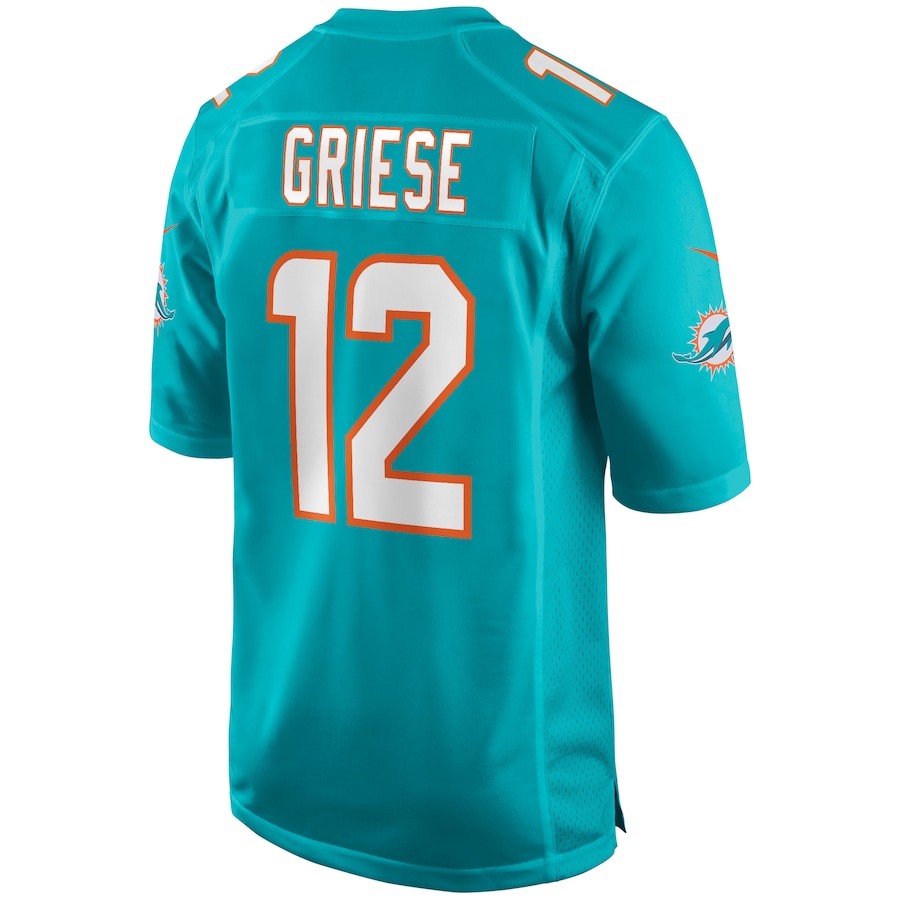 Bob Griese Miami Dolphins Game Retired Player Jersey - Aqua