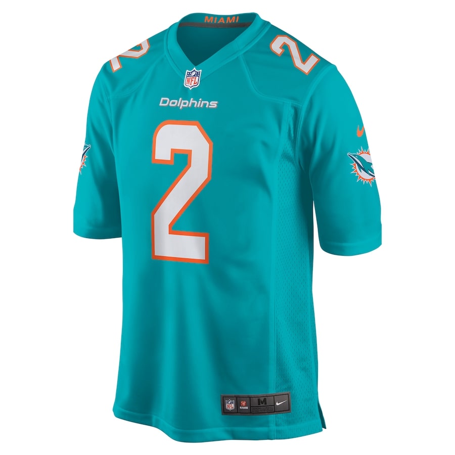 Bradley Chubb Miami Dolphins Game Player Jersey - Aqua