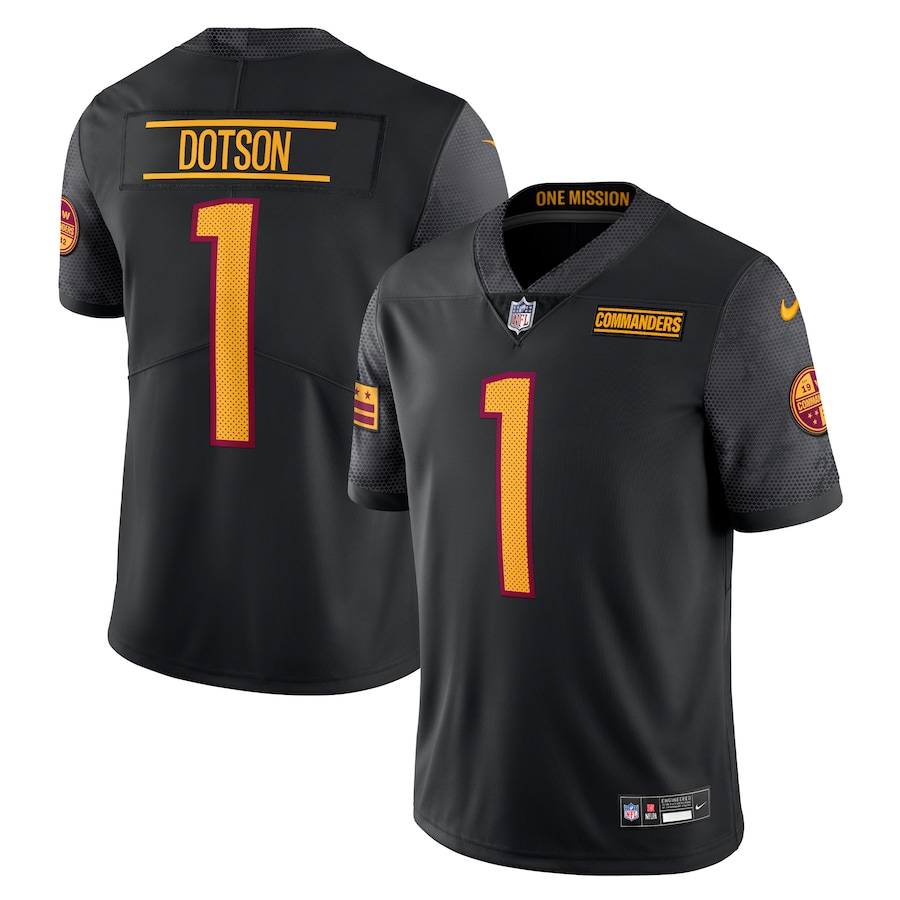 Jahan Dotson Washington Commanders Nike Alternate Vapor Untouchable Limited Jersey - Black