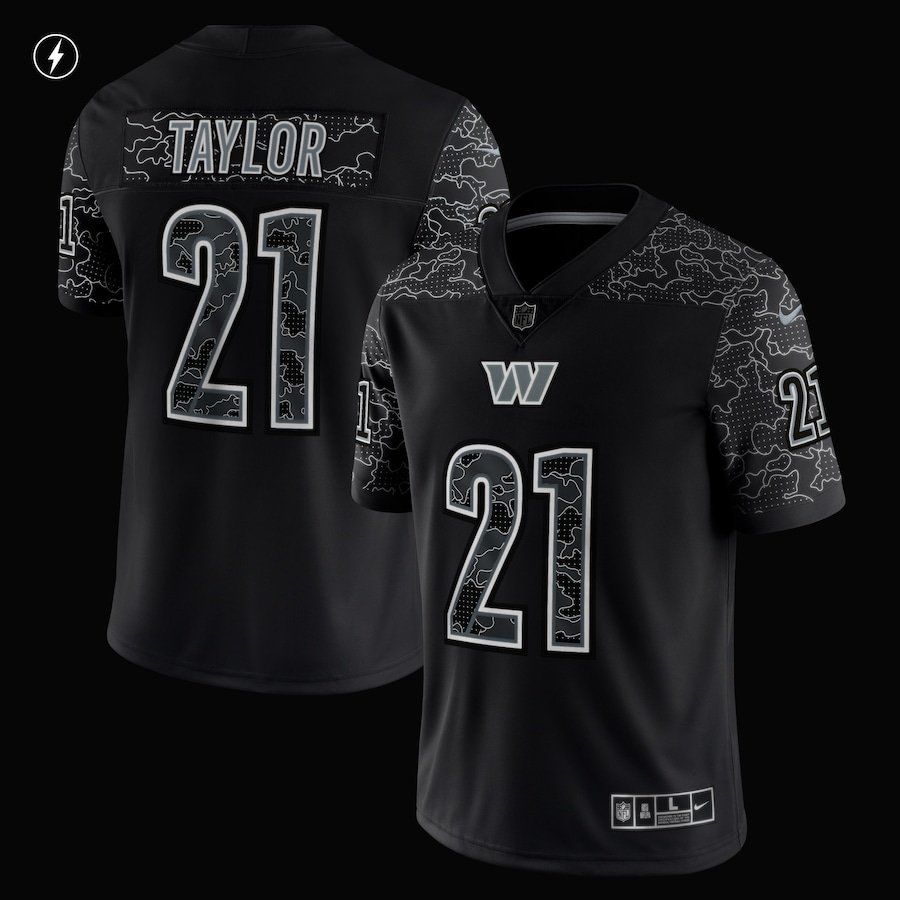 Sean Taylor Washington Commanders Retired Player RFLCTV Limited Jersey - Black