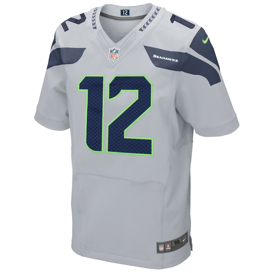 12s Seattle Seahawks Elite Jersey - Gray